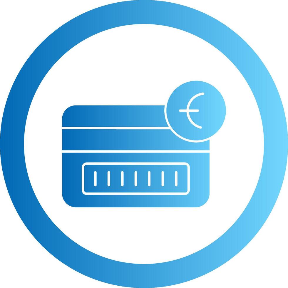 Tap To Pay Gradient Circle Icon vector