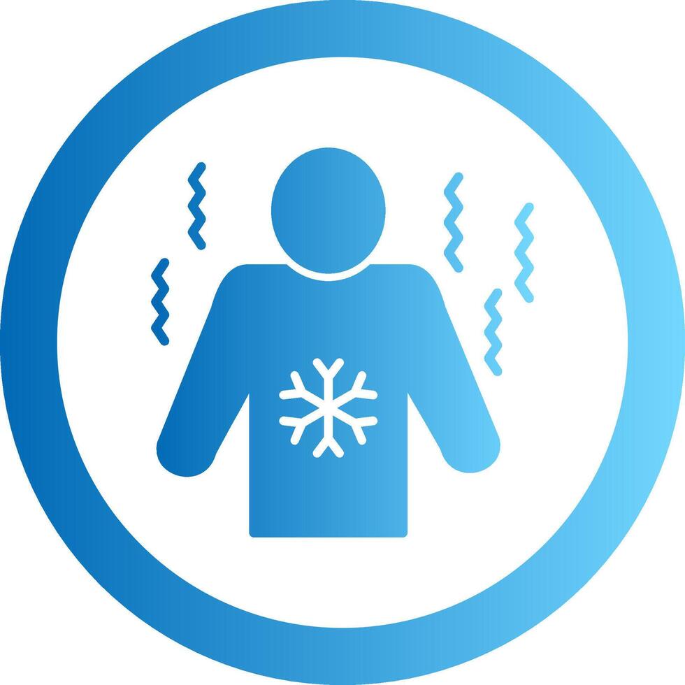 Chills Gradient Circle Icon vector