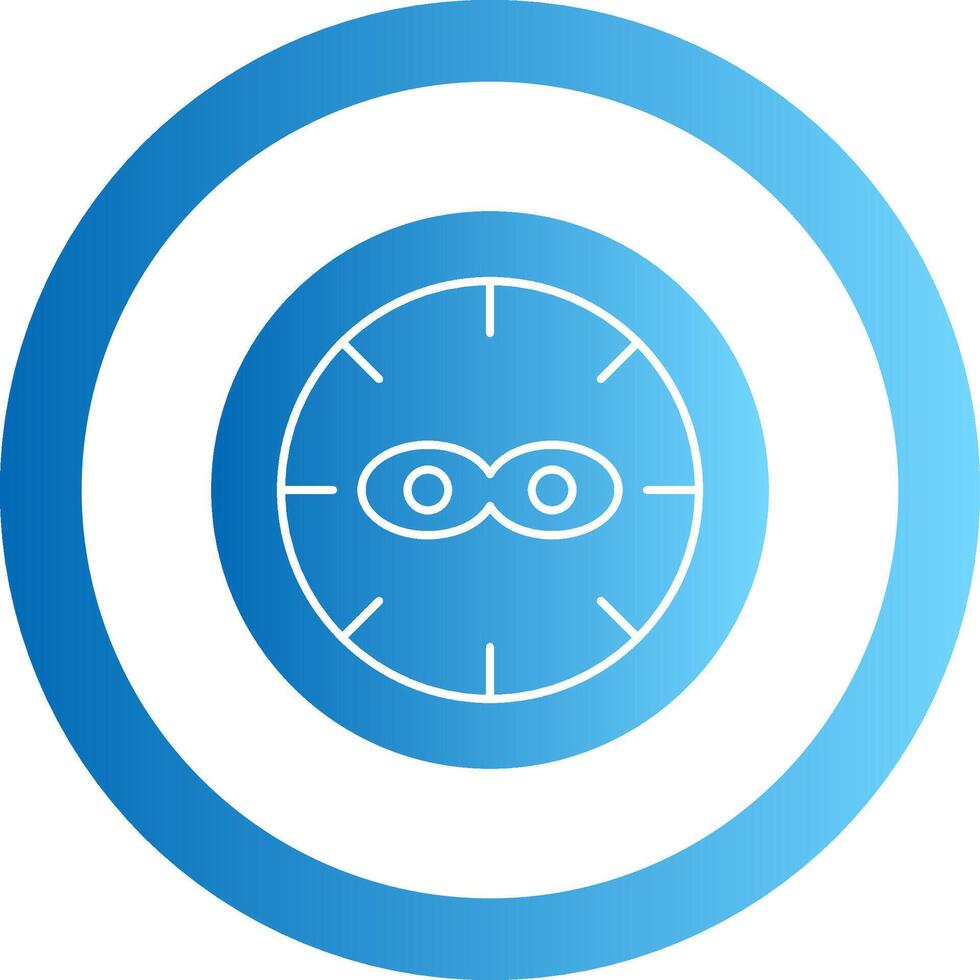 Anti Theft Gradient Circle Icon vector