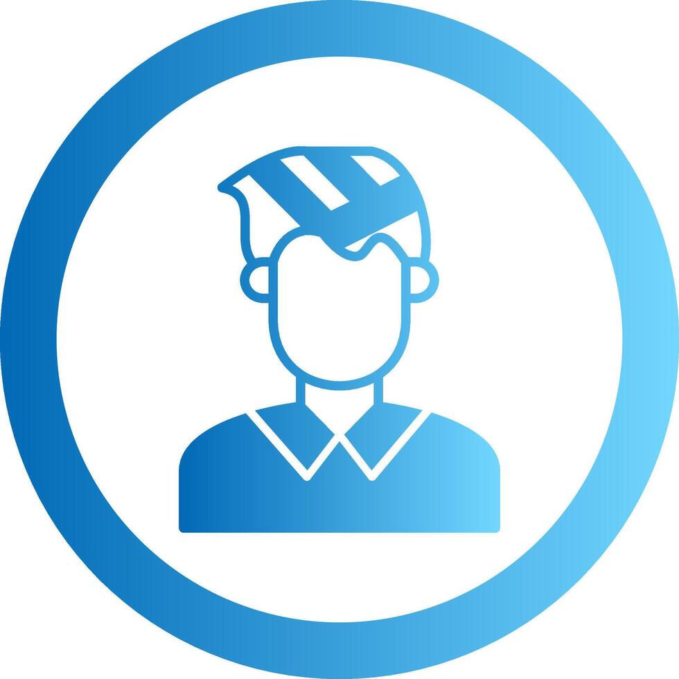 Injury Gradient Circle Icon vector