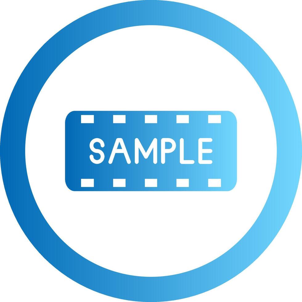 Sample Gradient Circle Icon vector