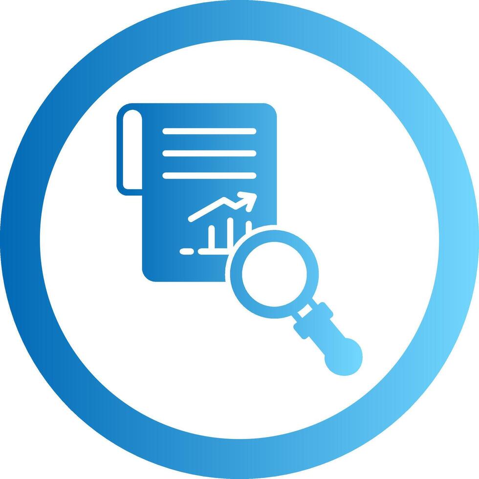 Research Gradient Circle Icon vector