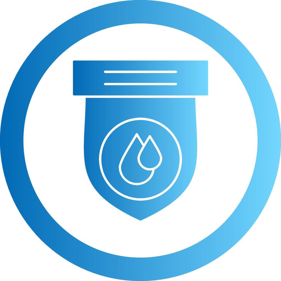 Water Gradient Circle Icon vector