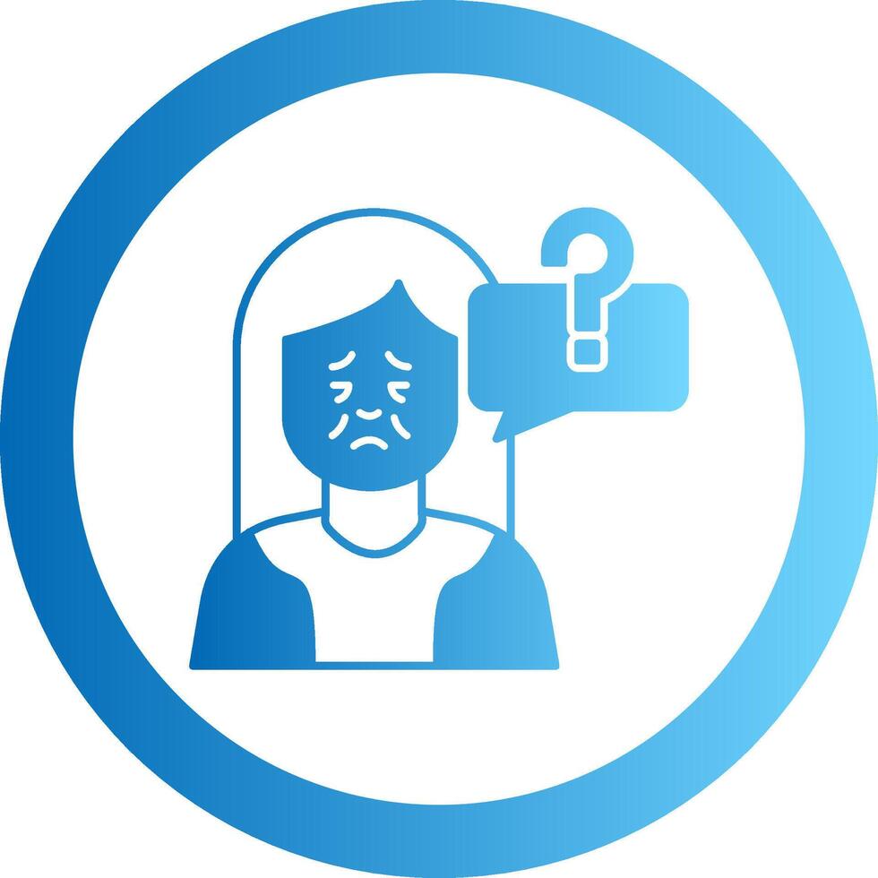 Parkinson Gradient Circle Icon vector