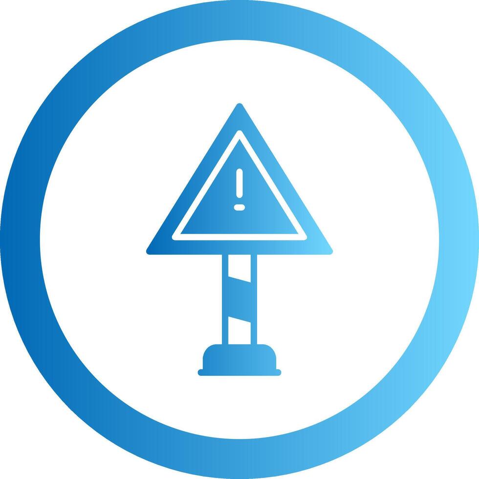 Risk Gradient Circle Icon vector