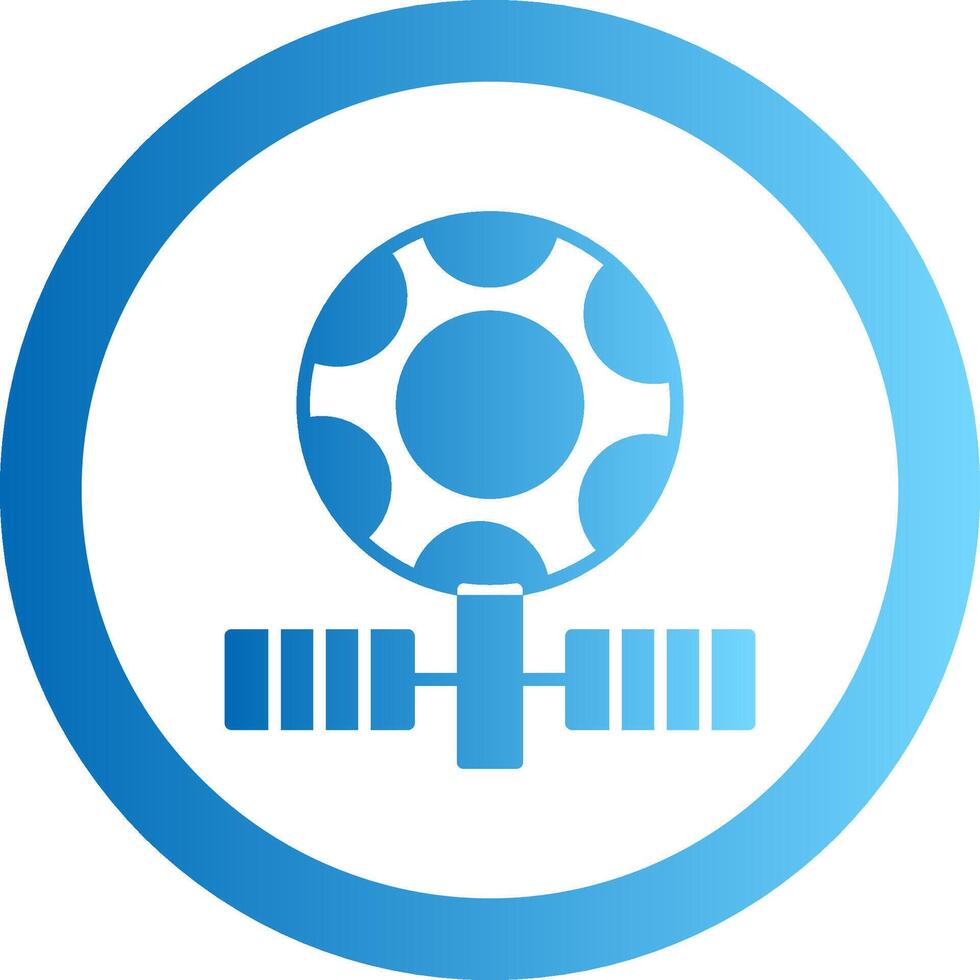 Satellite Gradient Circle Icon vector