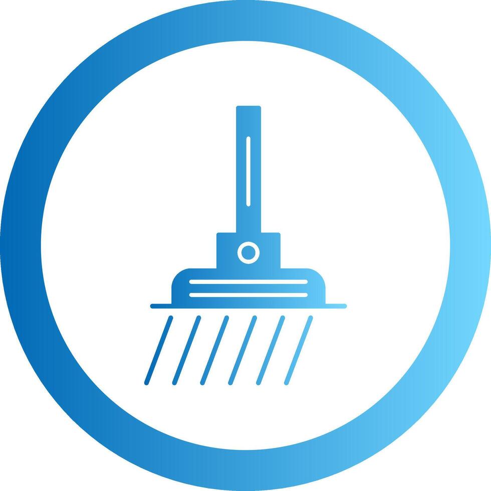 Vacuum Cleaning Gradient Circle Icon vector