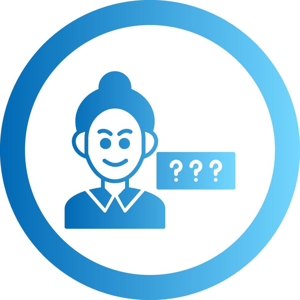 Parkinson Gradient Circle Icon vector