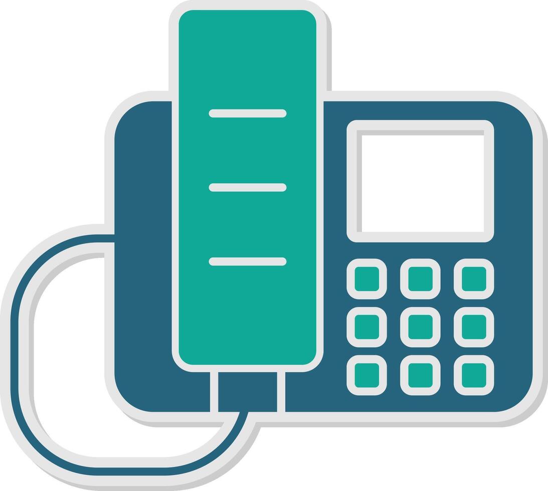 LandSticker Phone Sticker Icon vector