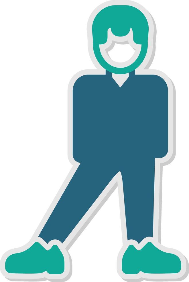 Balanced Sticker Icon vector