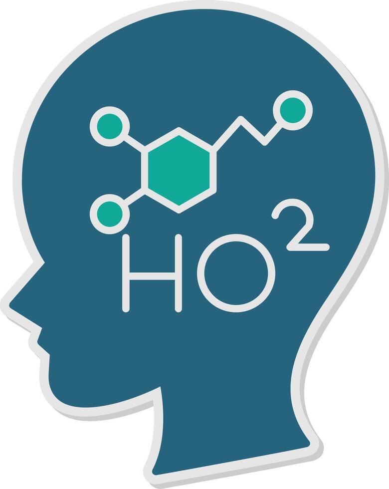 Dopamine Sticker Icon vector