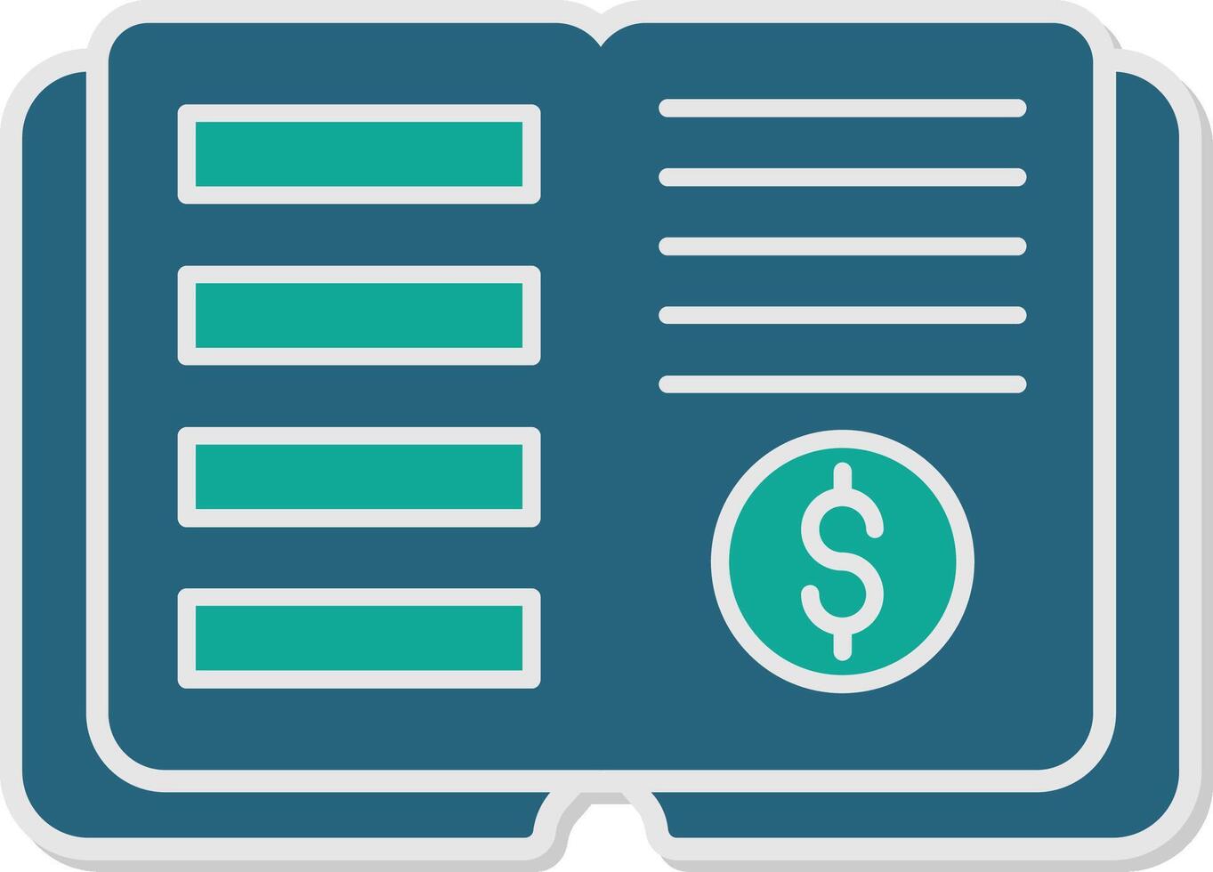 Ledger Sticker Icon vector