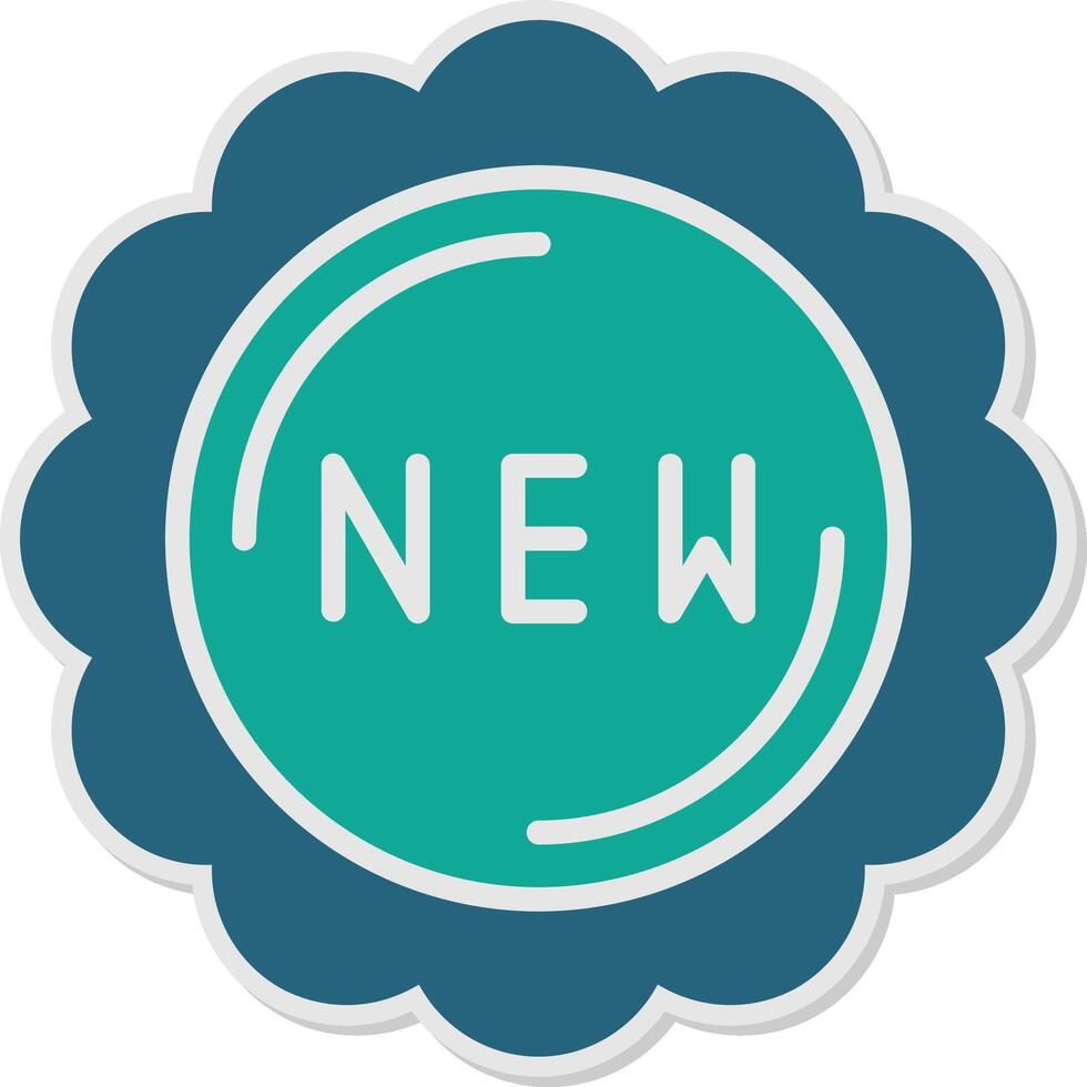 New Sticker Icon vector