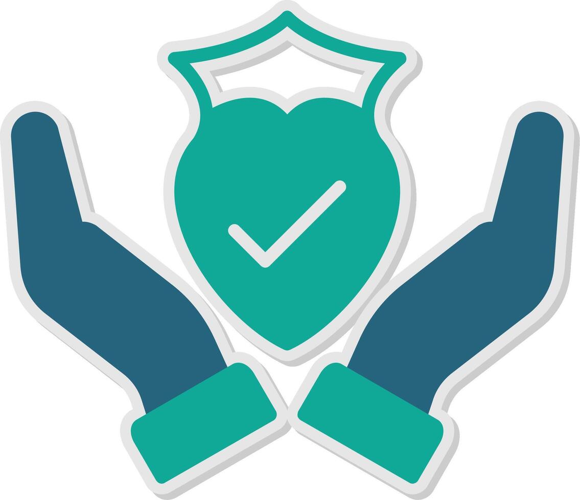 Trust Sticker Icon vector