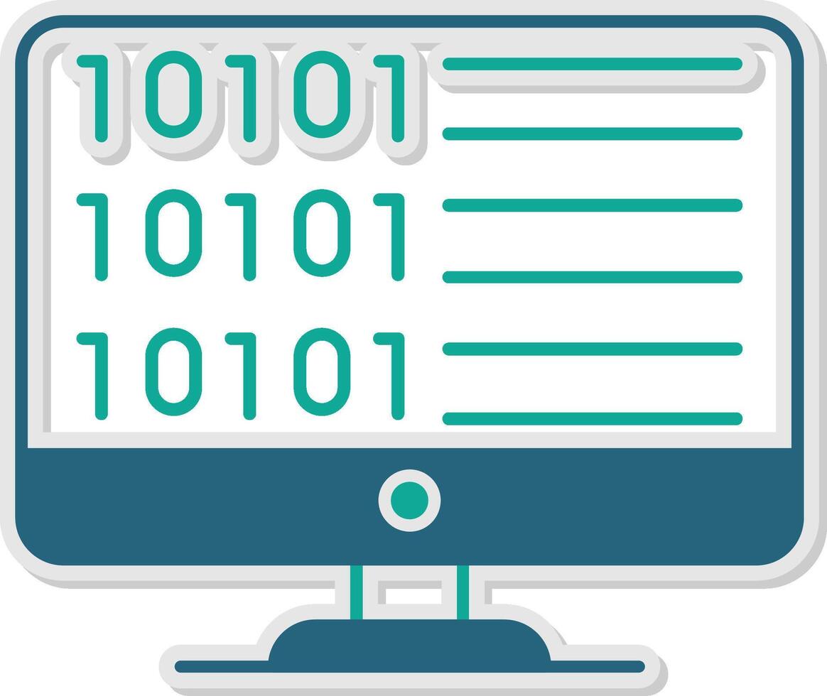 Code Sticker Icon vector