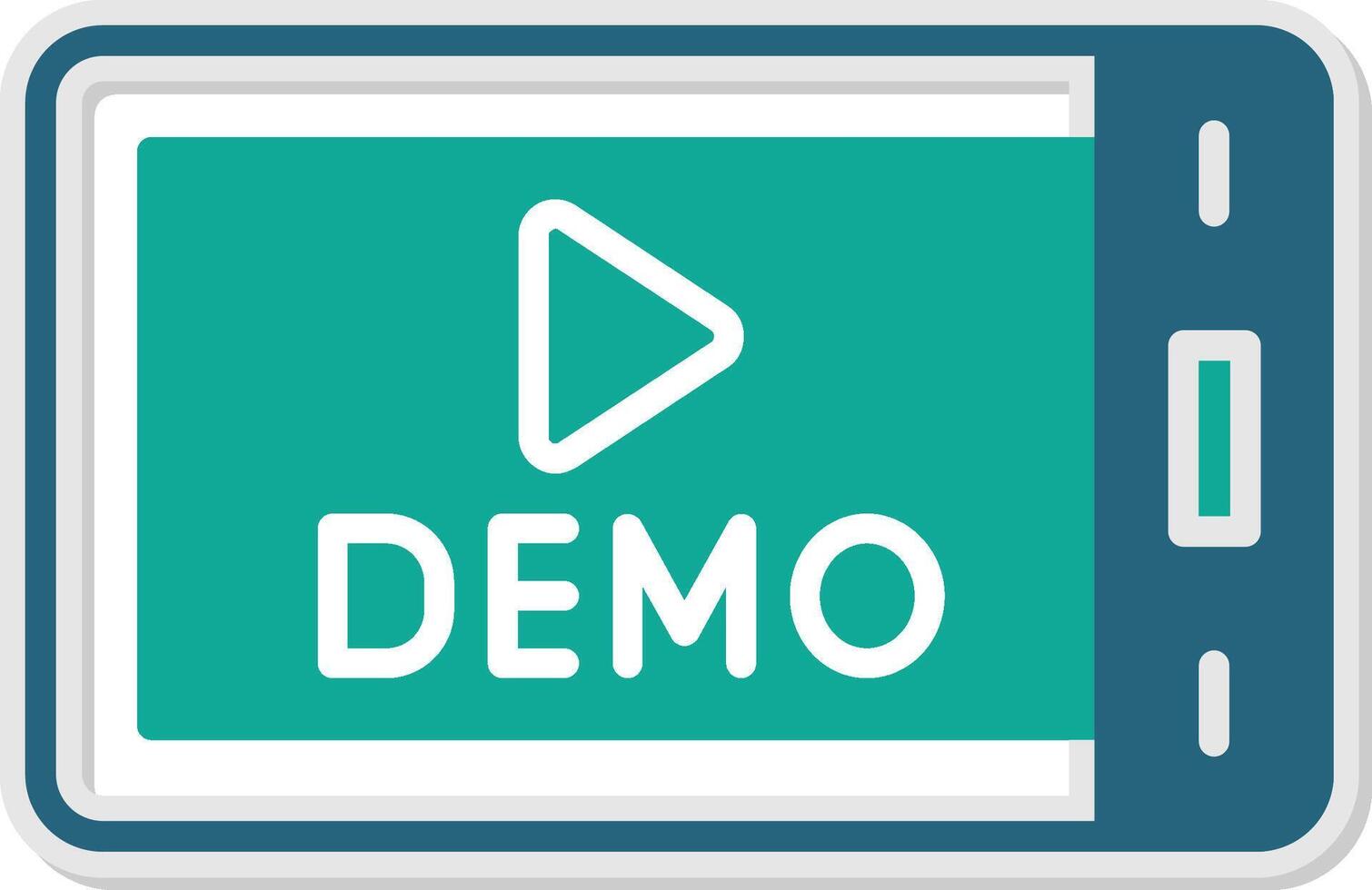 Demo Sticker Icon vector