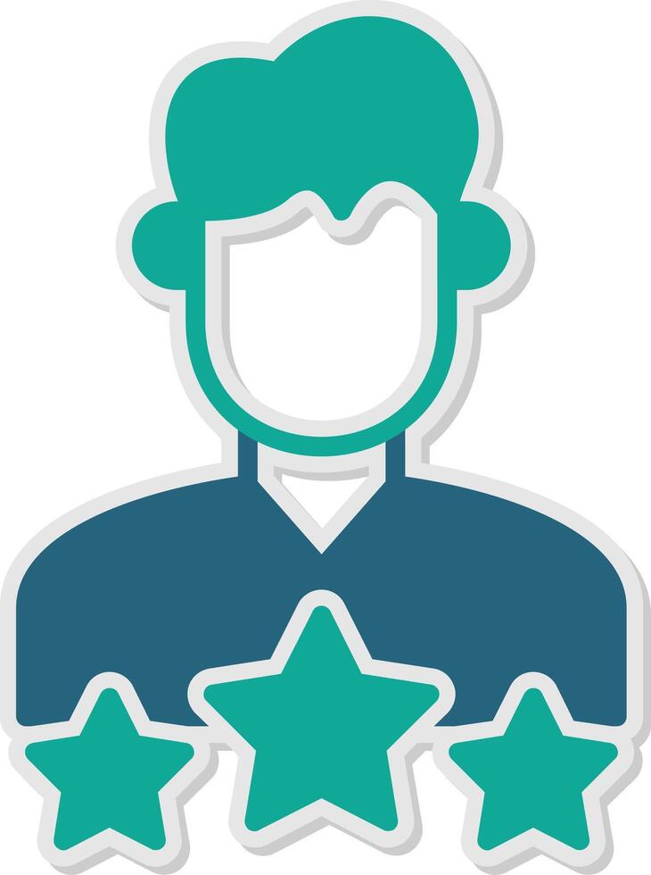 User Experience Sticker Icon vector
