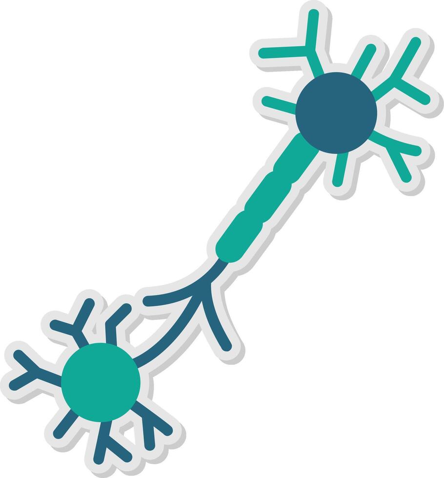 Nerve Sticker Icon vector