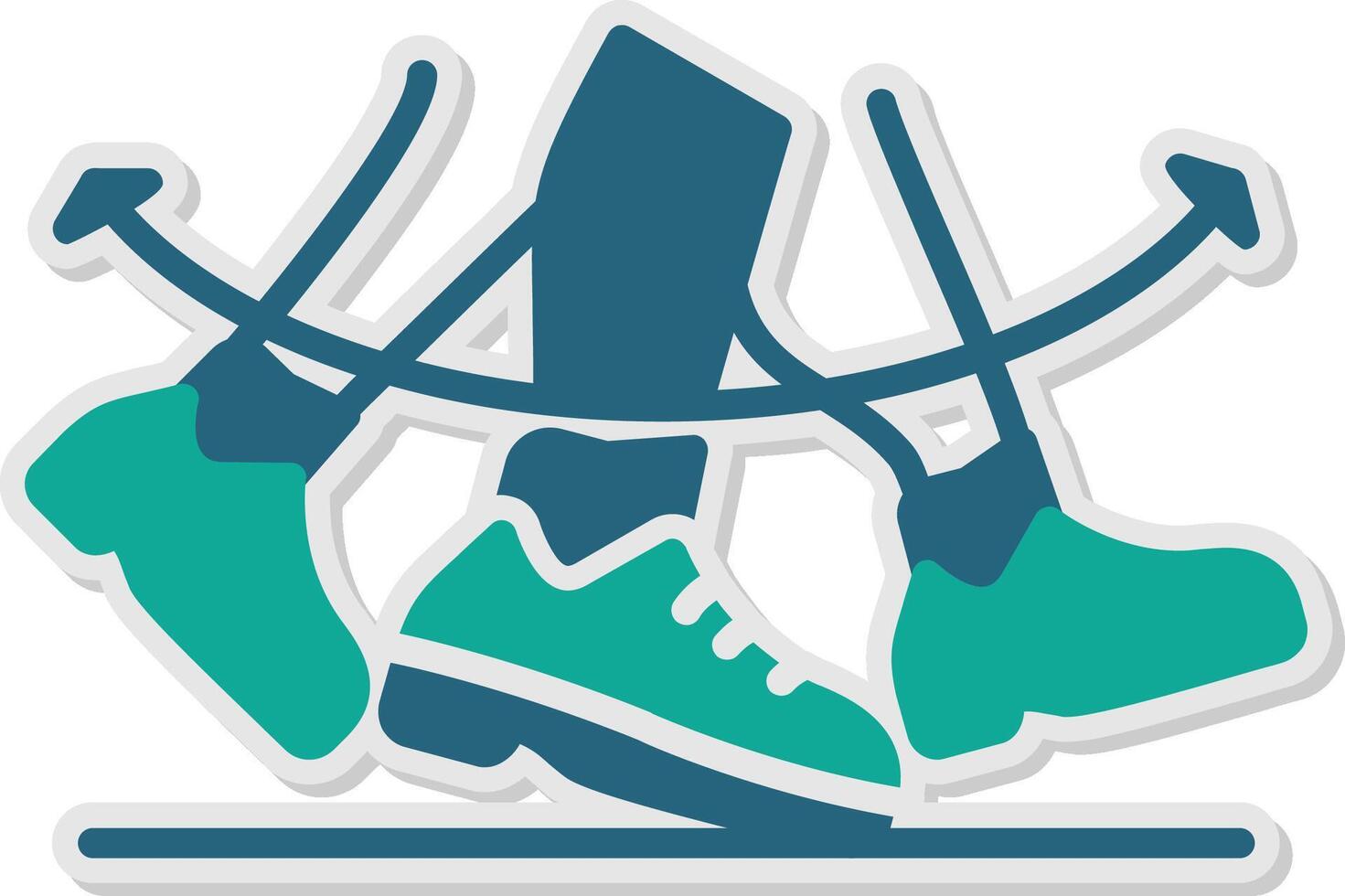 Shuffle Sticker Icon vector