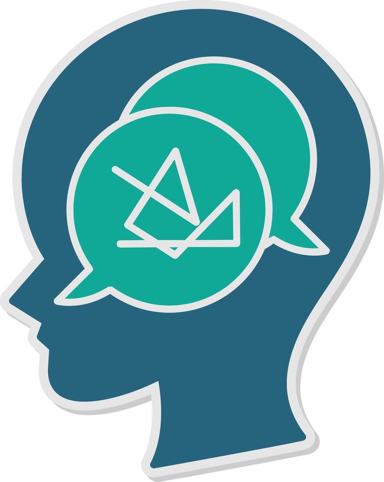Confusion Sticker Icon vector