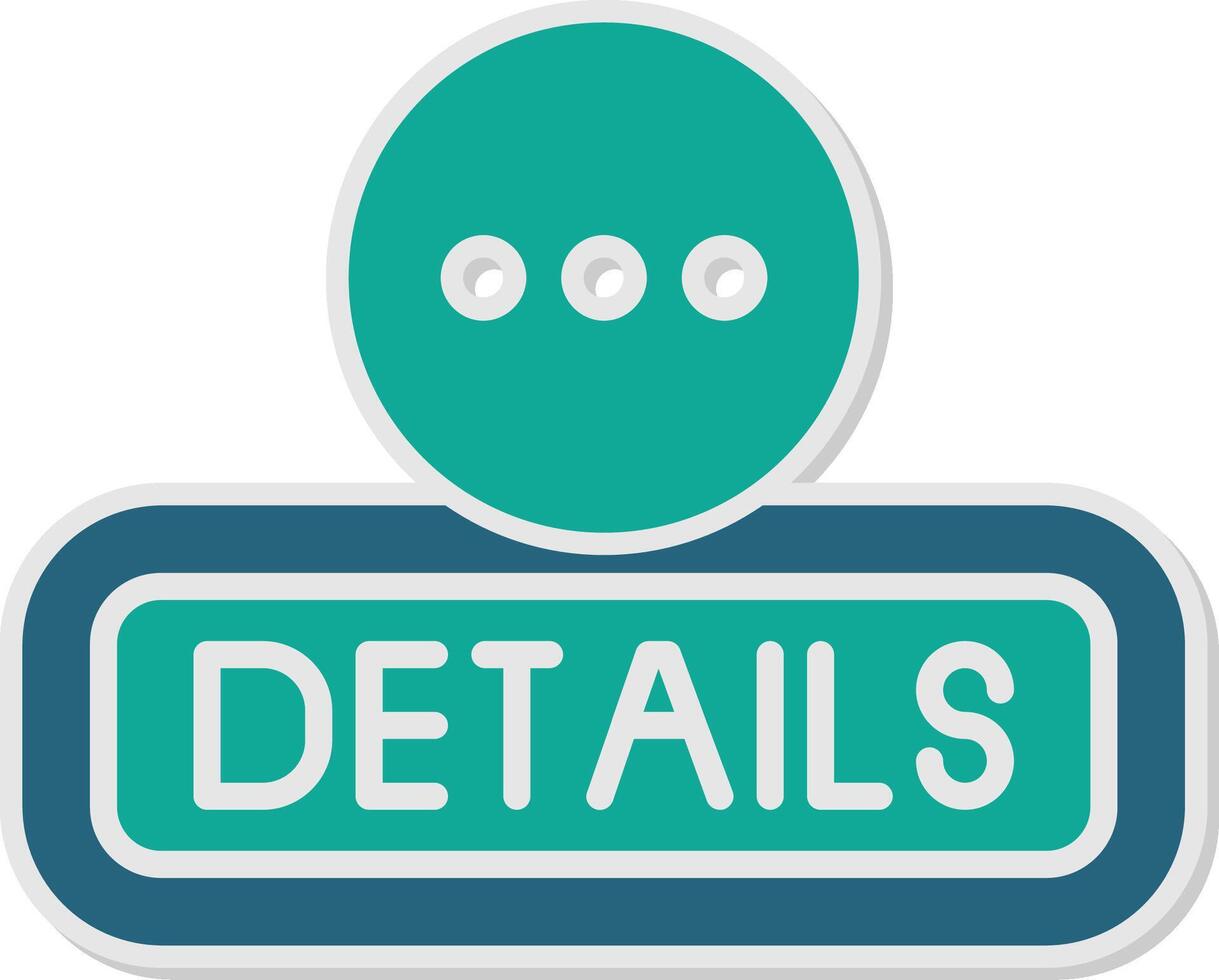 Details Sticker Icon vector