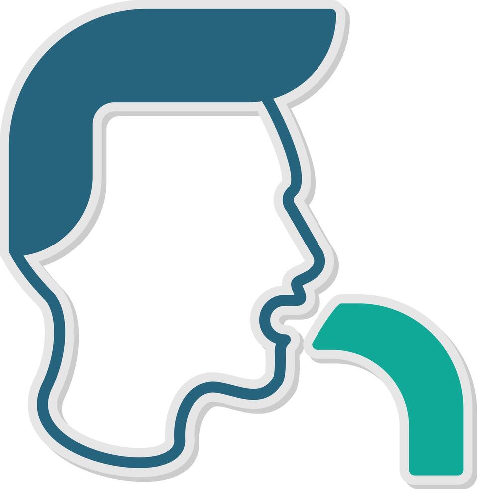 Nausea Sticker Icon vector