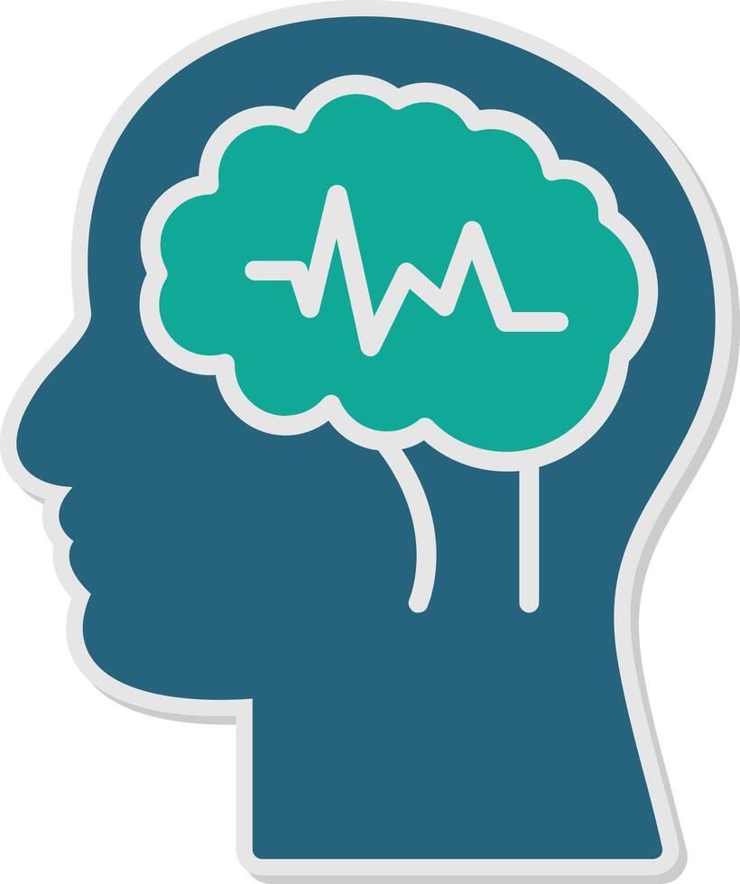 Epilepsy Sticker Icon vector