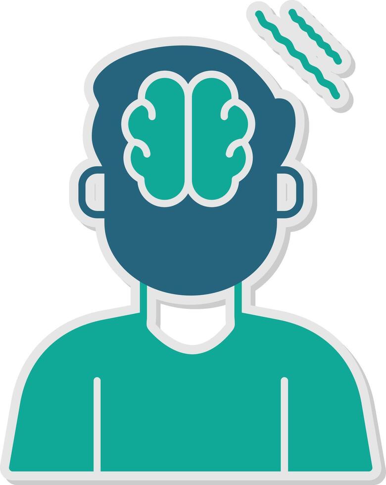 Parkinson Sticker Icon vector