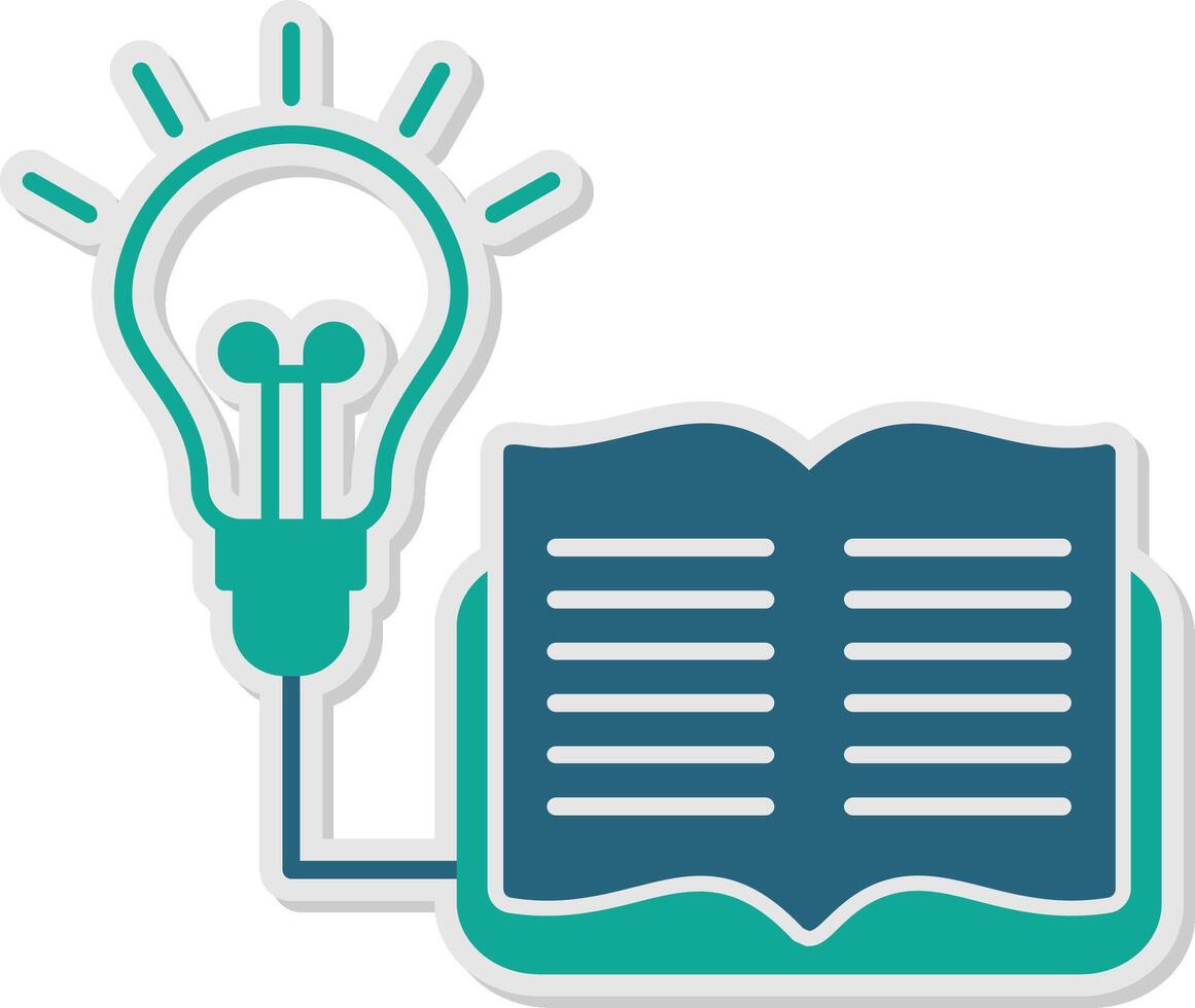 Lifelong Learning Sticker Icon vector