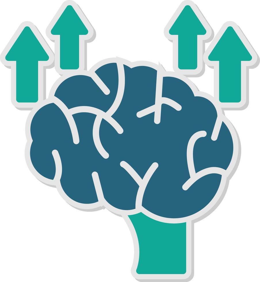 Neuroplasticity Sticker Icon vector