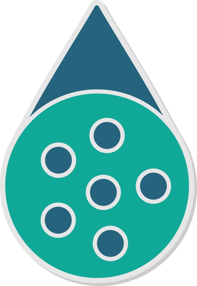 Water Borne Sticker Icon vector