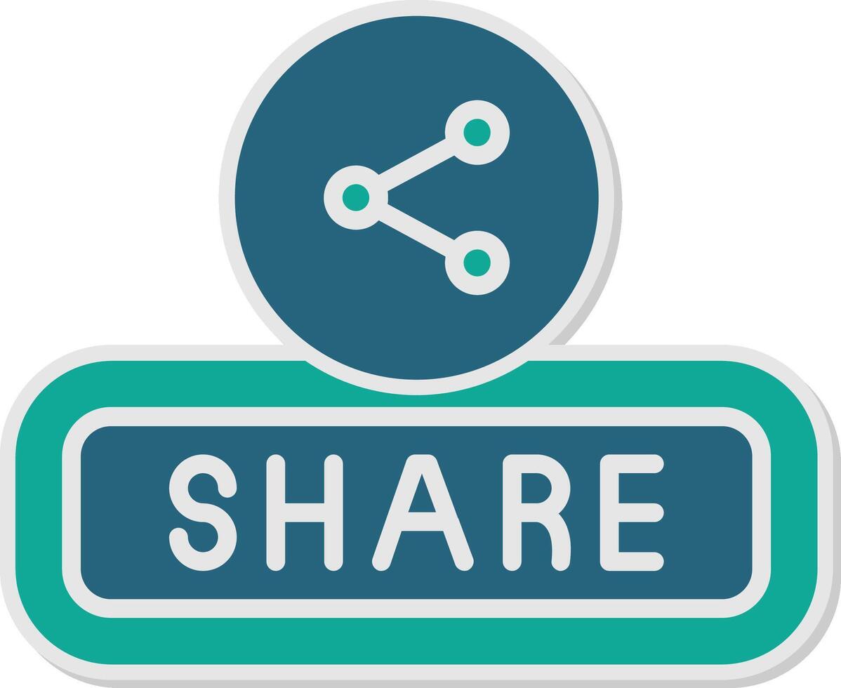 Share Sticker Icon vector