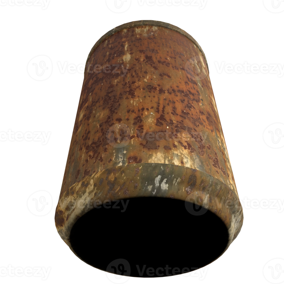 The rusty can image 3d rendering. png