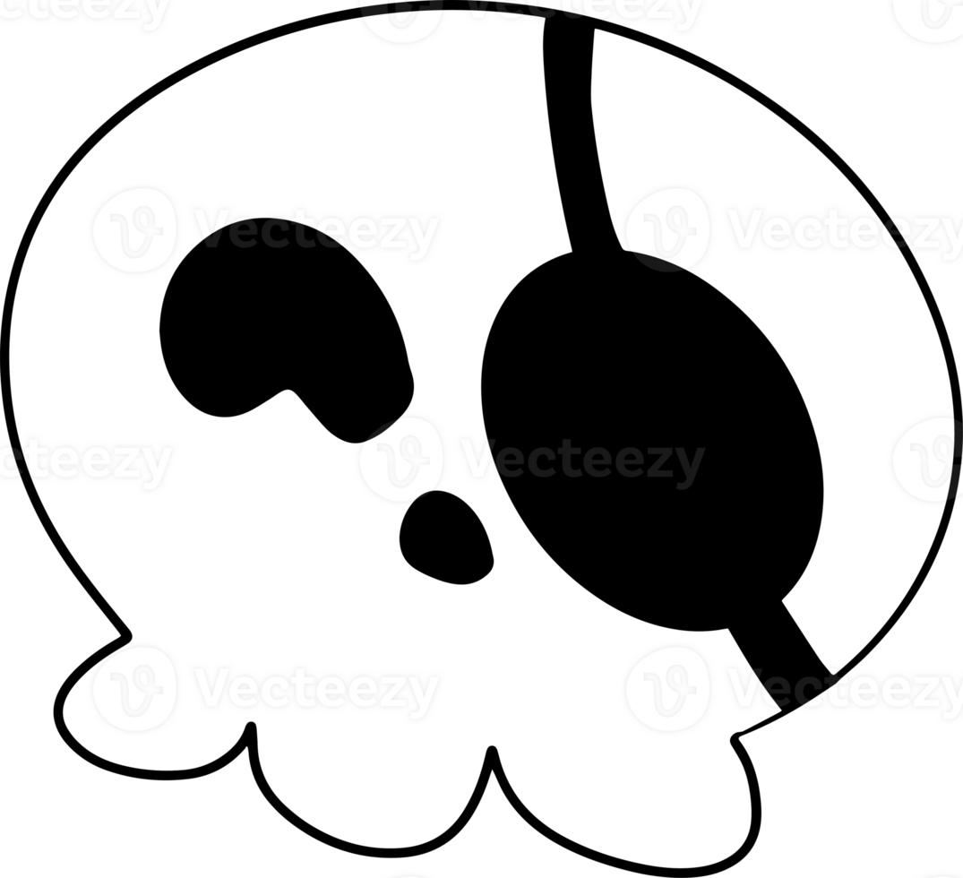 The Skull for holiday and halloween concept png