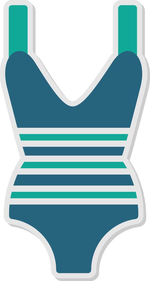 Leotard Sticker Icon vector