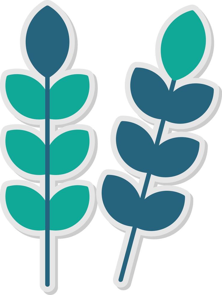 Crops Sticker Icon vector