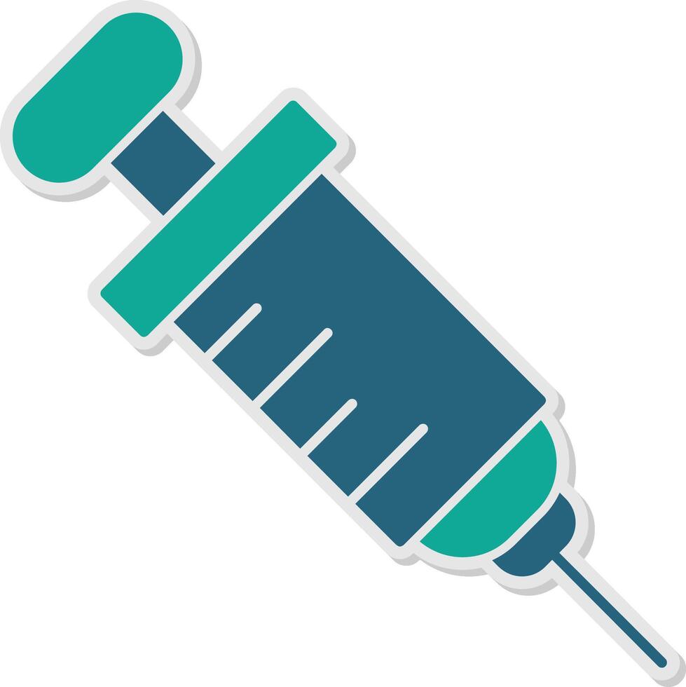 Injection Sticker Icon vector