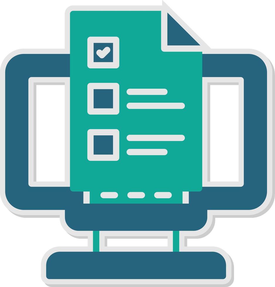 Brief Sticker Icon vector