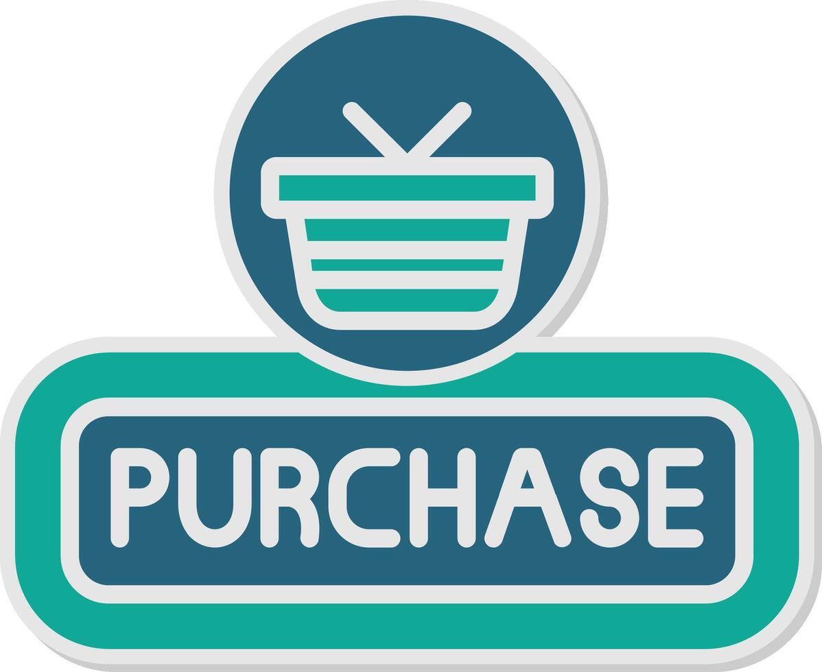 Purchase Sticker Icon vector