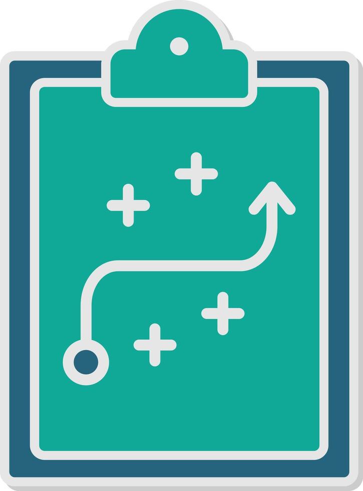 Strategy Sticker Icon vector