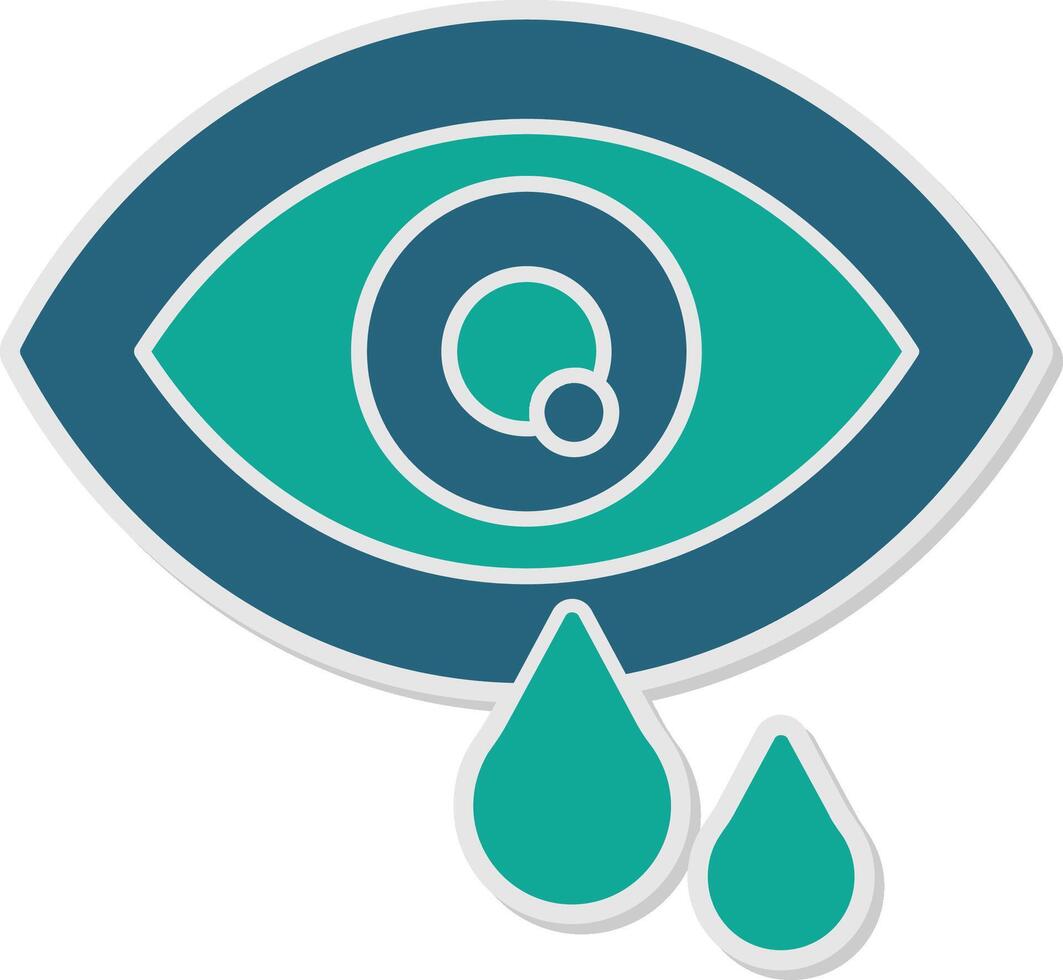 Eye Sticker Icon vector