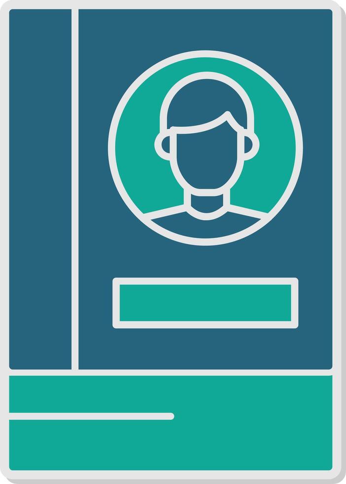 Address Book Sticker Icon vector