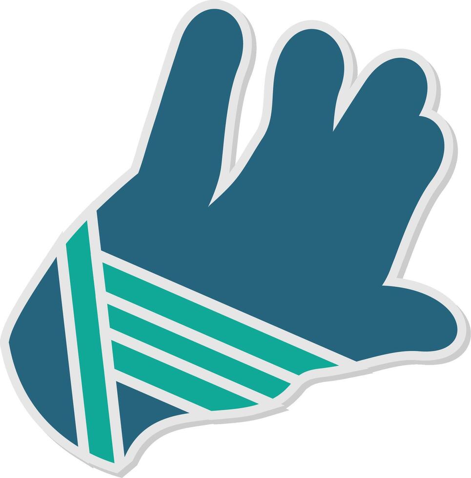 Hand Injury Sticker Icon vector