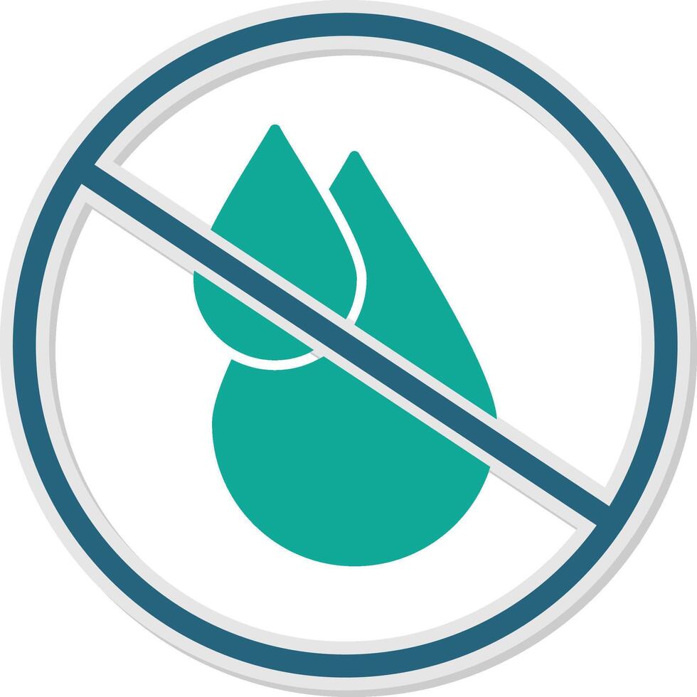 No Potable Sticker Icon vector
