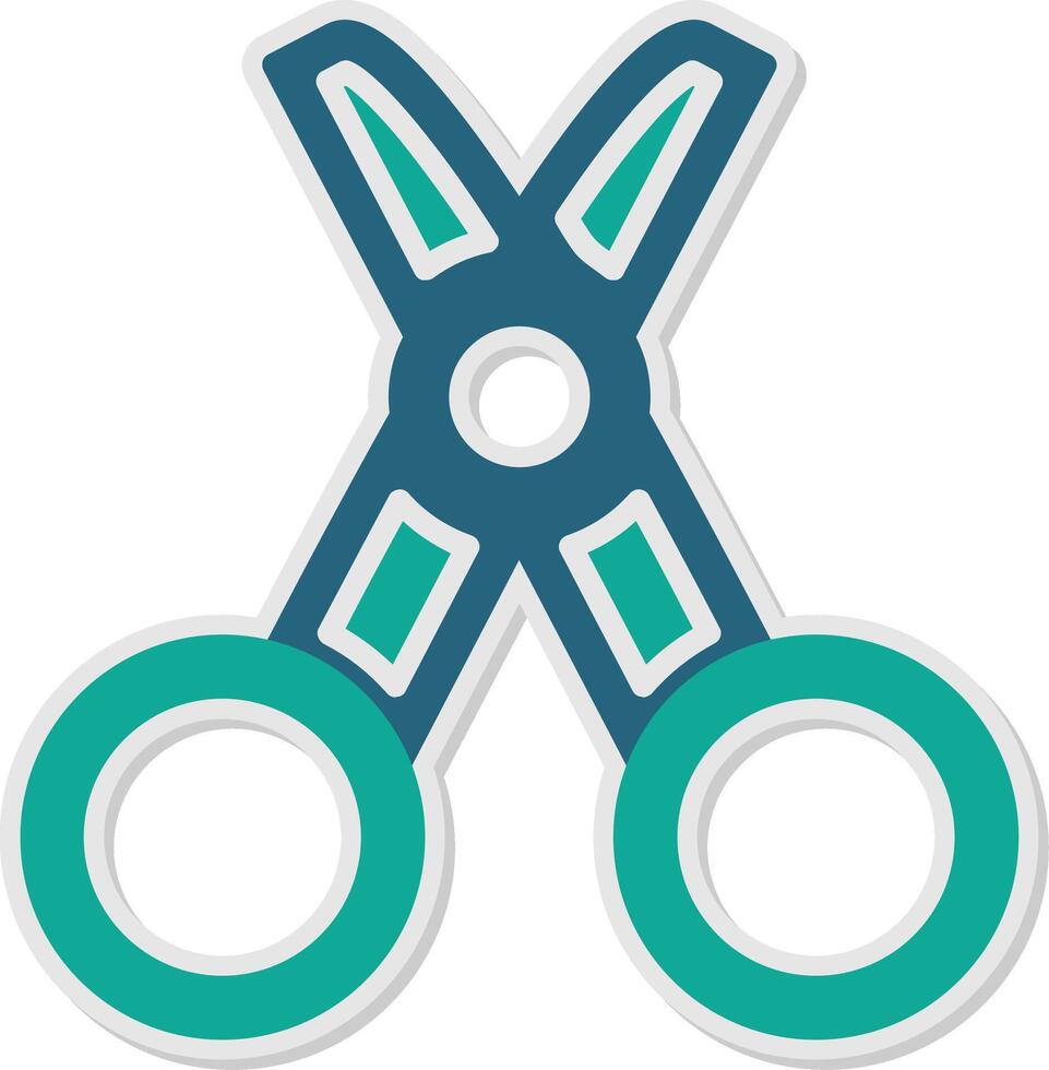 Tailor Sticker Icon vector