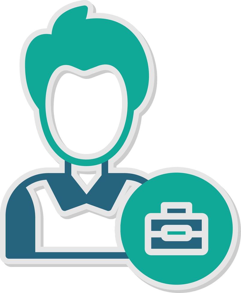 Employment Sticker Icon vector