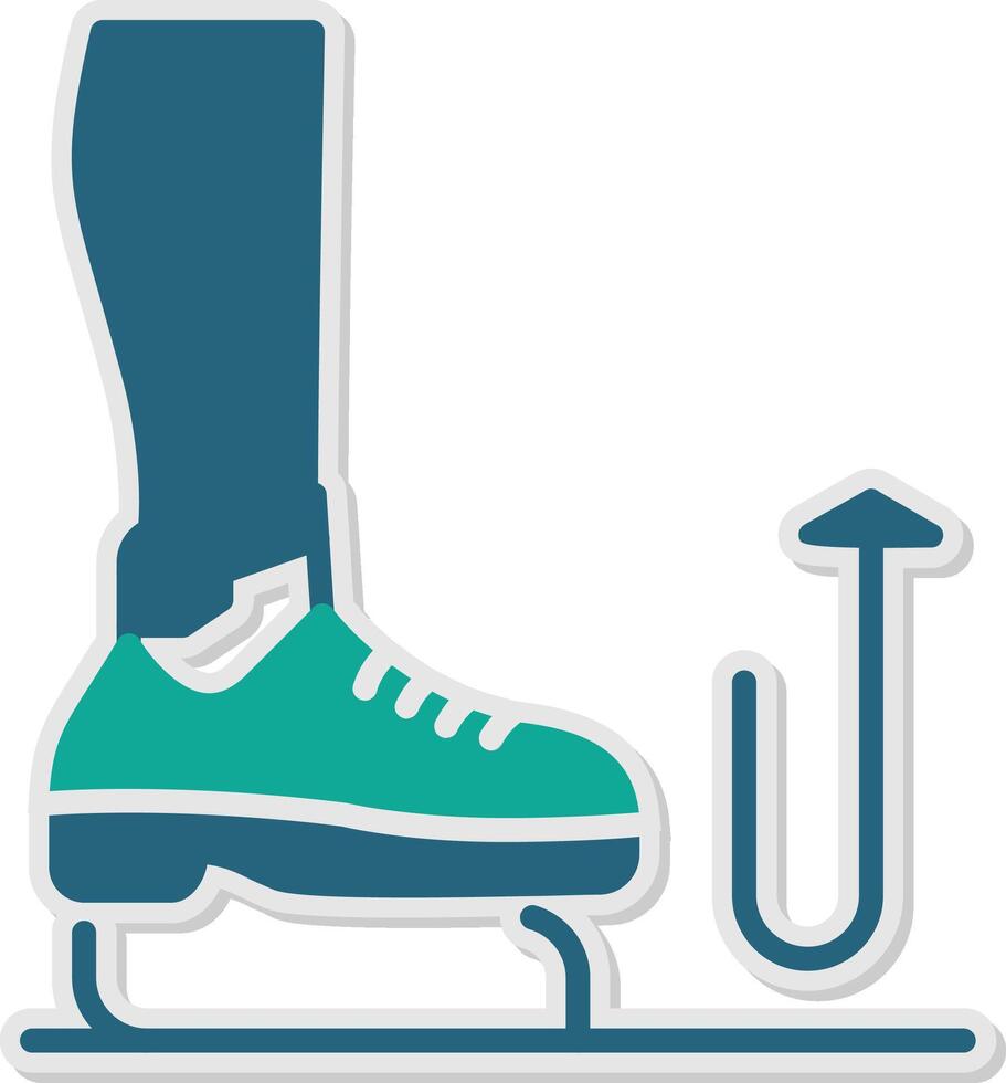 Stomp Sticker Icon vector