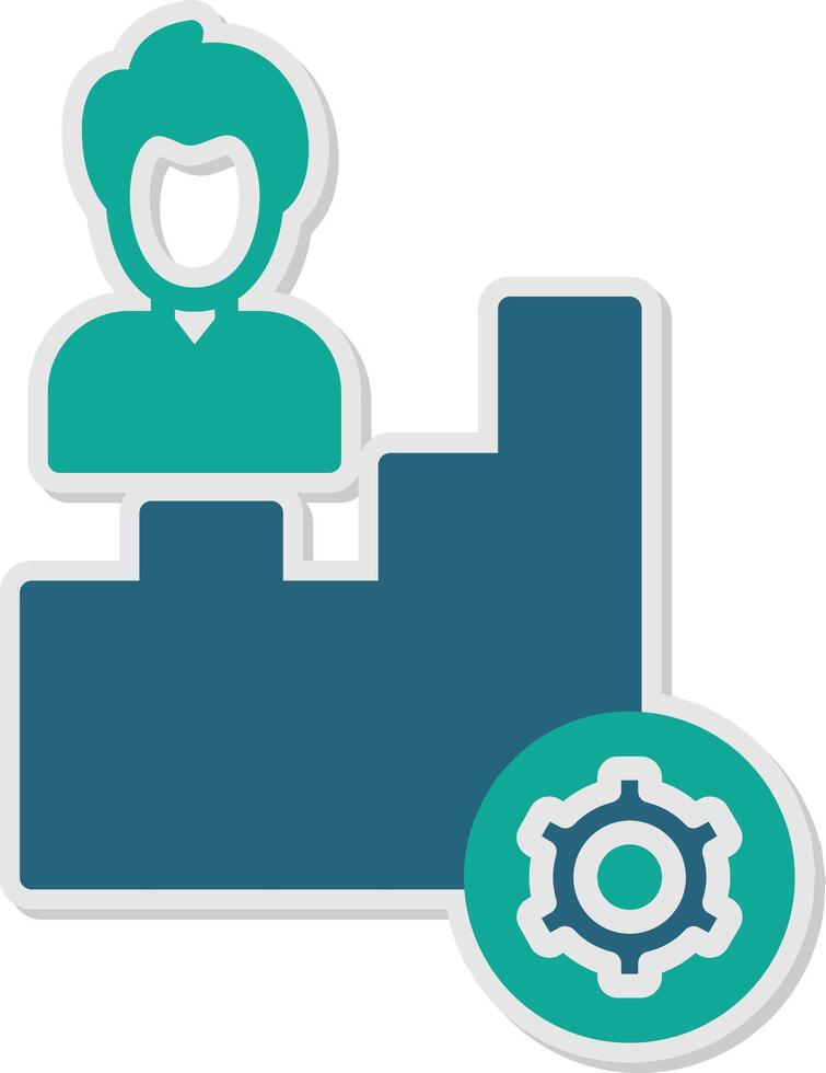 Productivity Sticker Icon vector