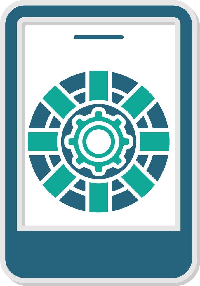 Phone Support Sticker Icon vector