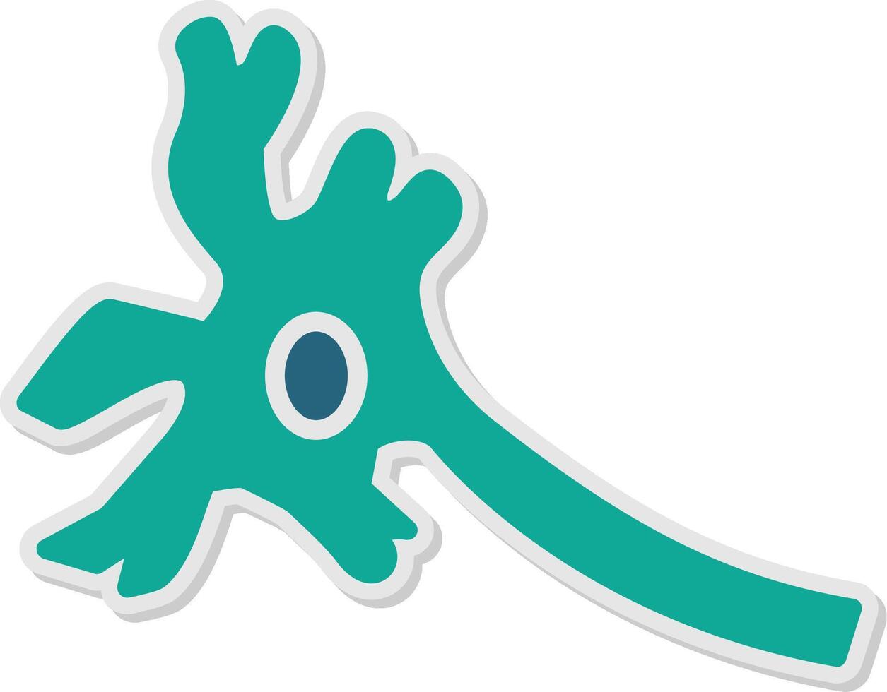 Neuron Sticker Icon vector